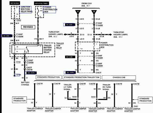 ford 7 way trailer plug wiring diagram