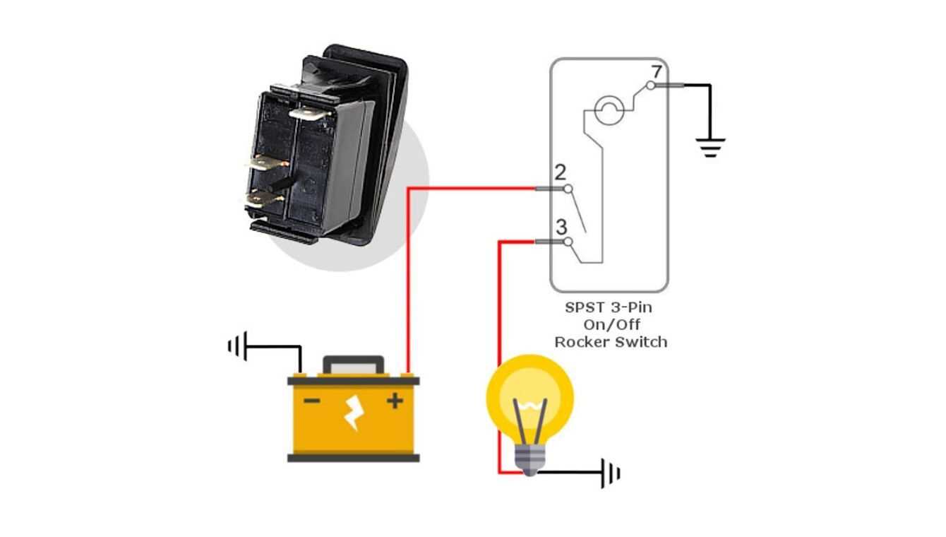 toggle switch 4 pin rocker switch wiring diagram