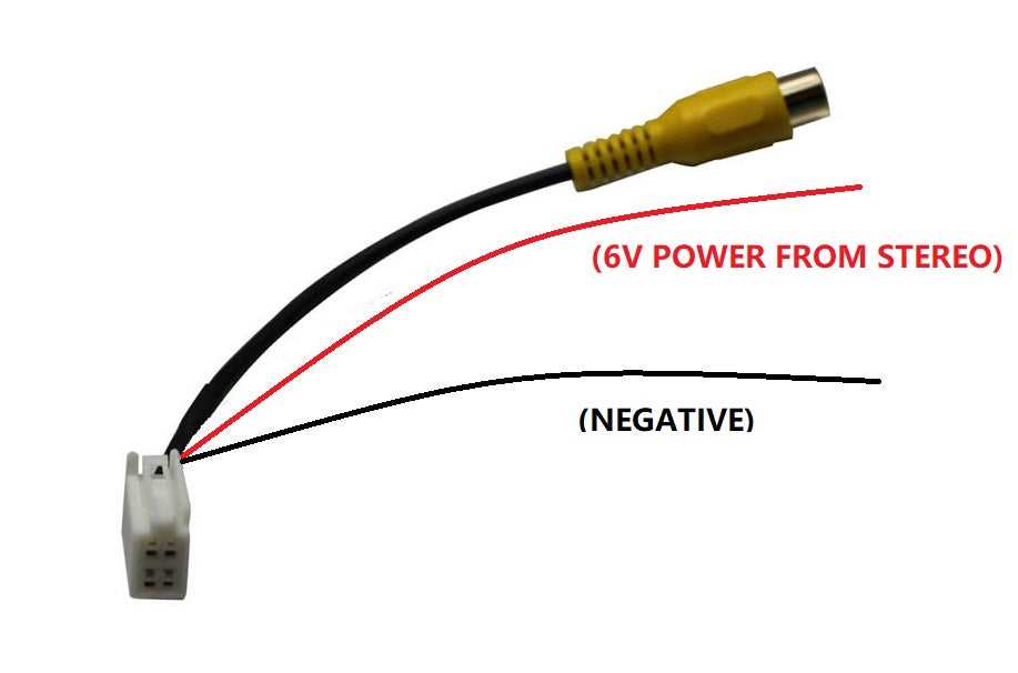 factory toyota reverse camera wiring diagram