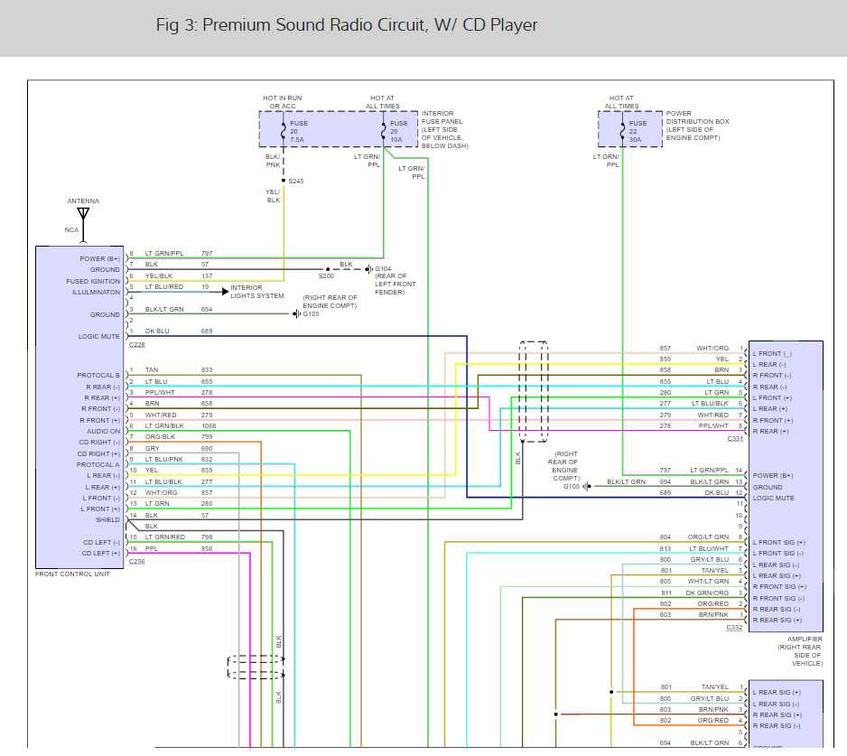 1998 ford explorer radio wiring diagram