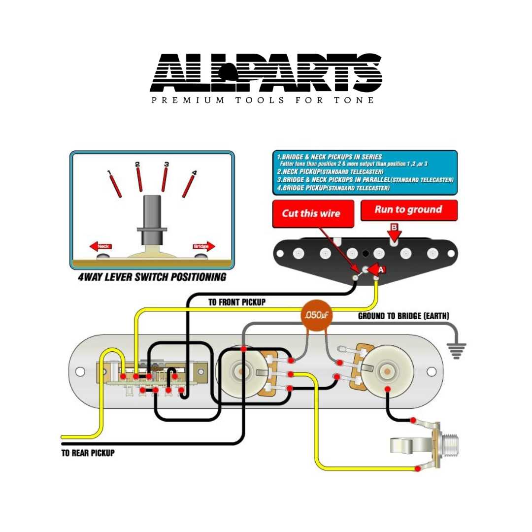 4 way telecaster wiring diagram series