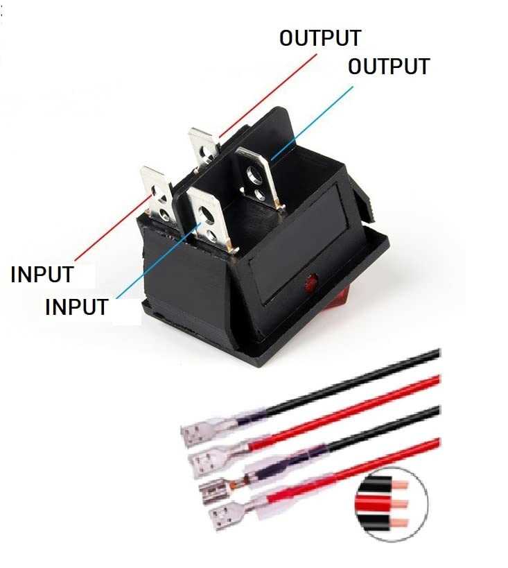 4 pin rocker switch wiring diagram