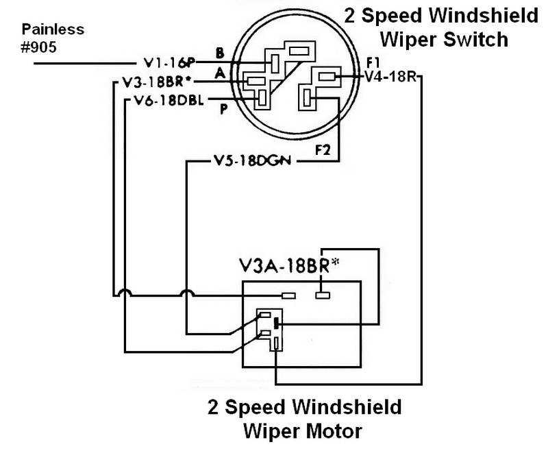 wiper motor wiring diagram ford