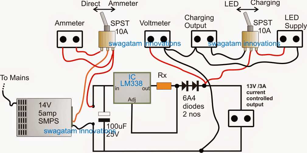 12v power supply wiring diagram