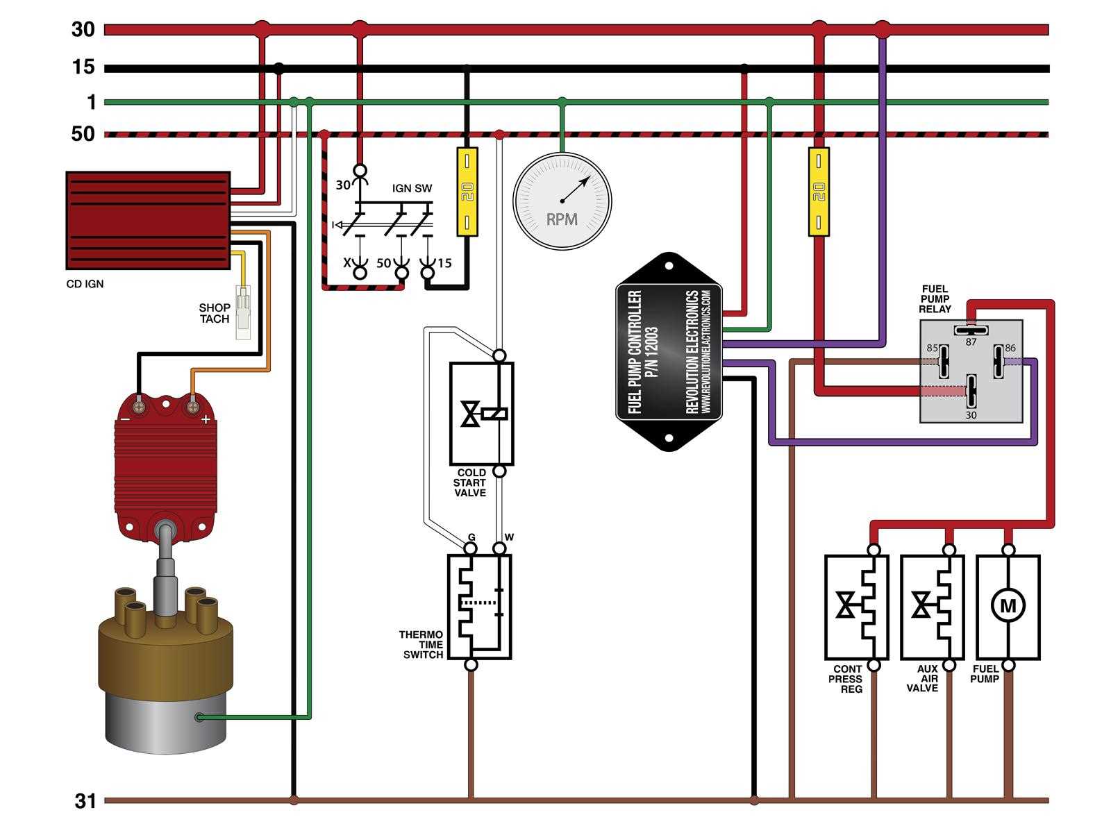 wiring diagram for electric fuel pump