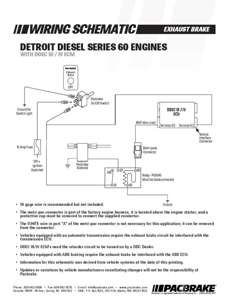 detroit series 60 jake brake wiring diagram