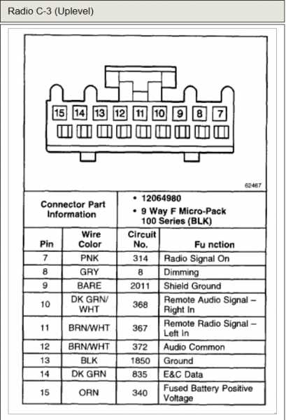 2004 tahoe radio wiring diagram
