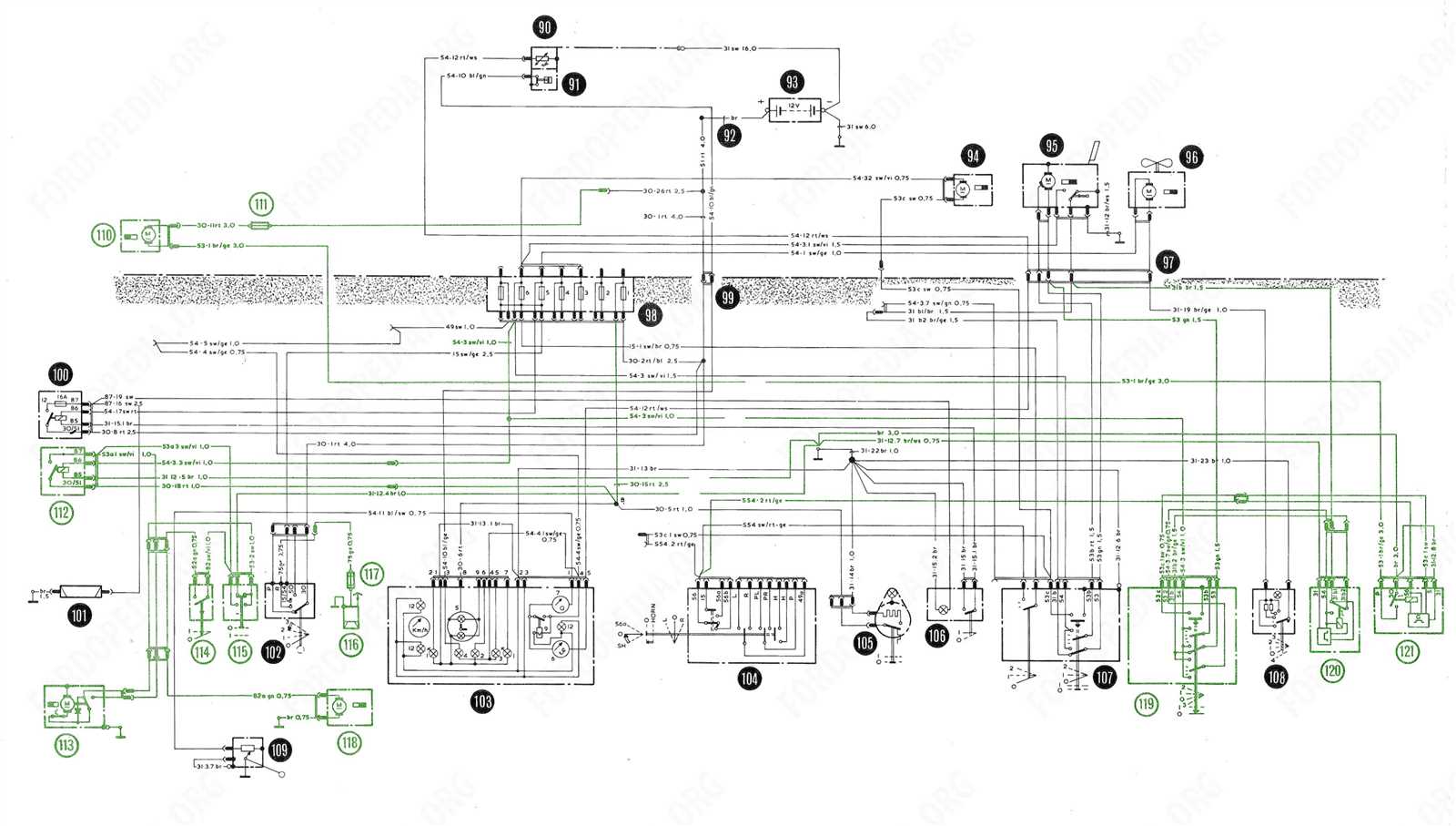 wiper motor wiring diagram ford