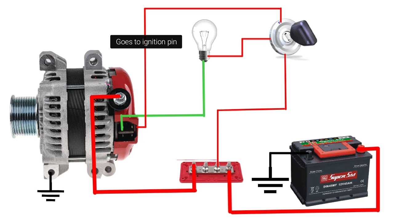 honda 4 pin alternator wiring diagram