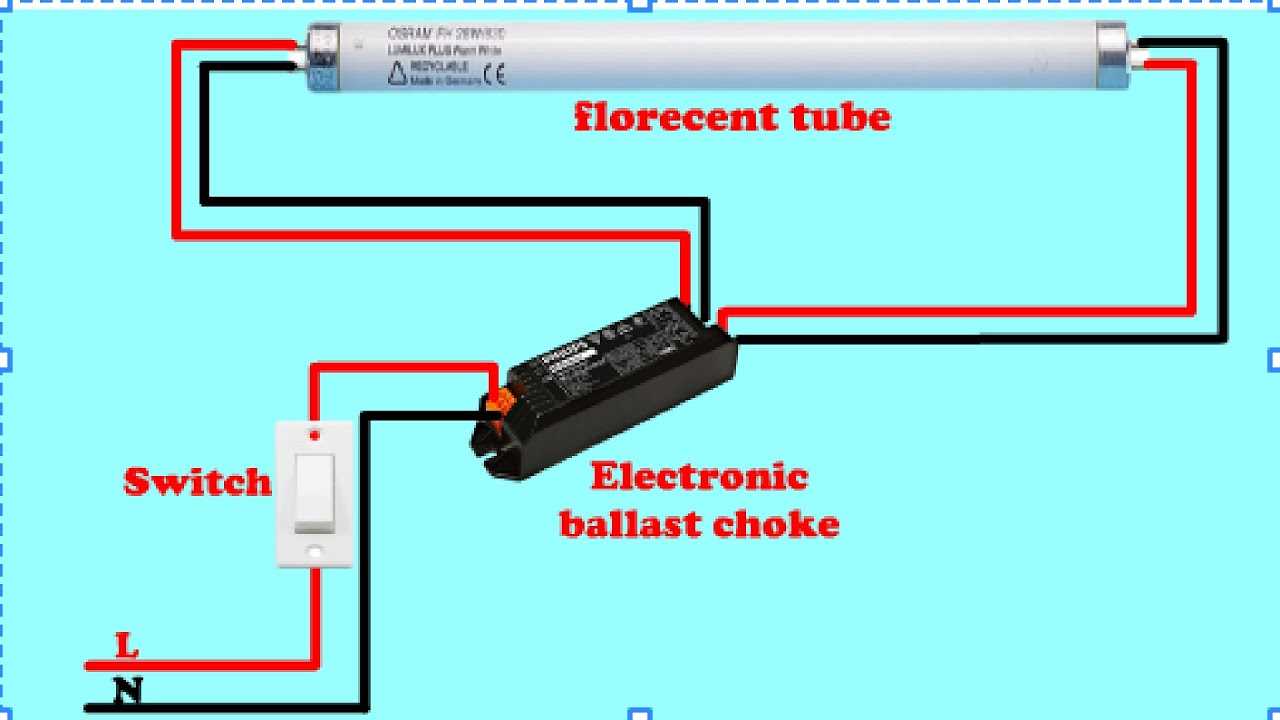 fluorescent lamp ballast wiring diagram