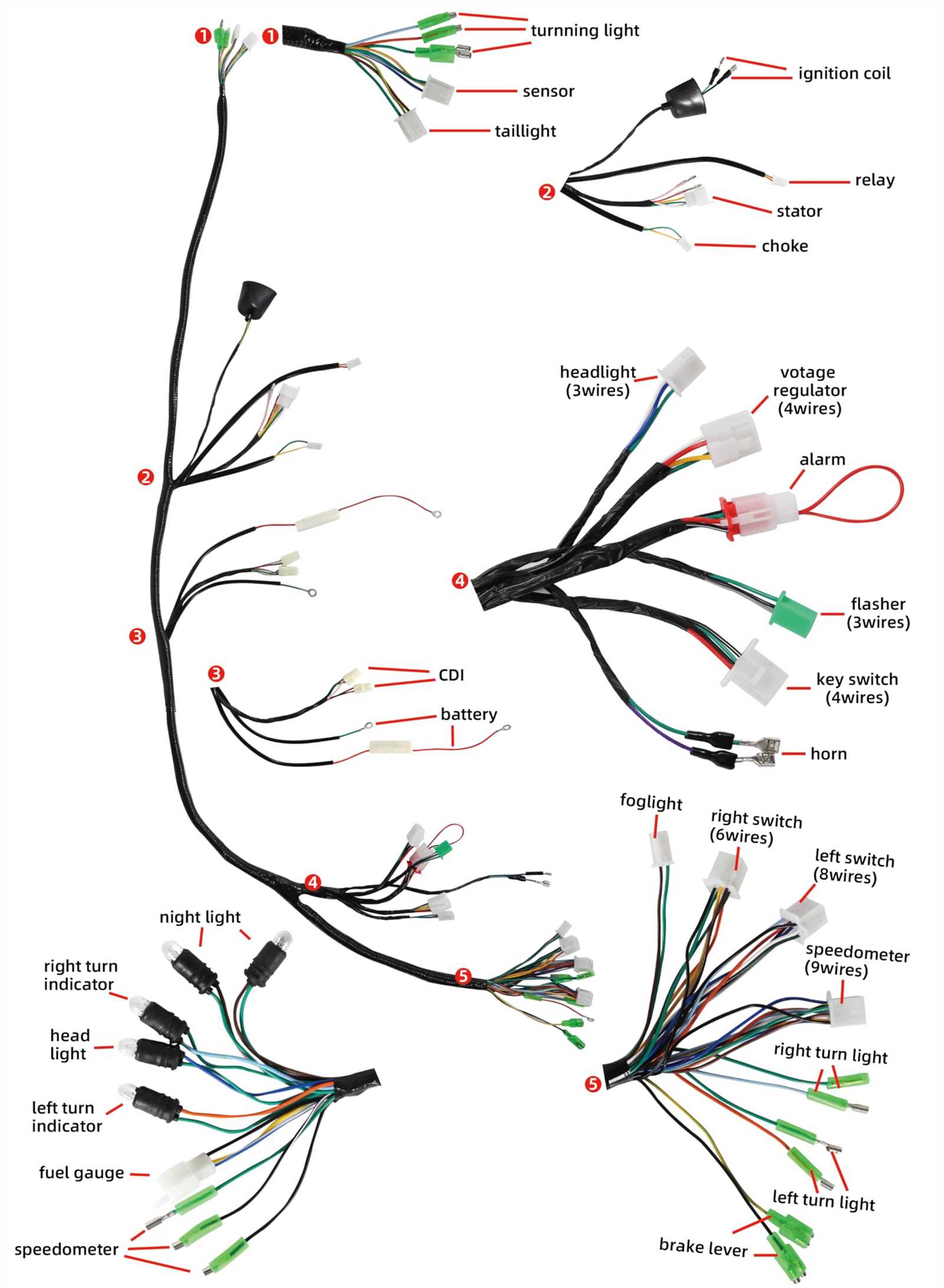 50cc moped wiring diagram