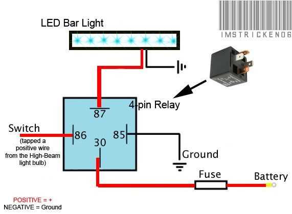 light bar wiring diagram with relay