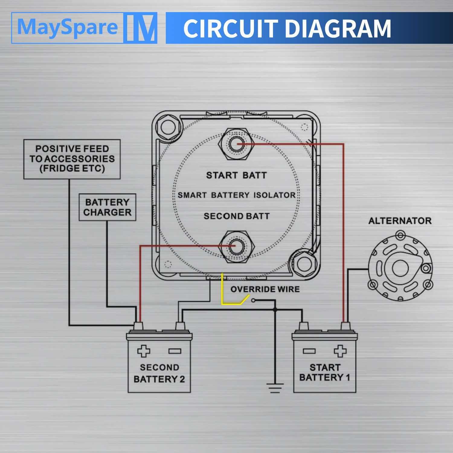 car dual battery isolator wiring diagram