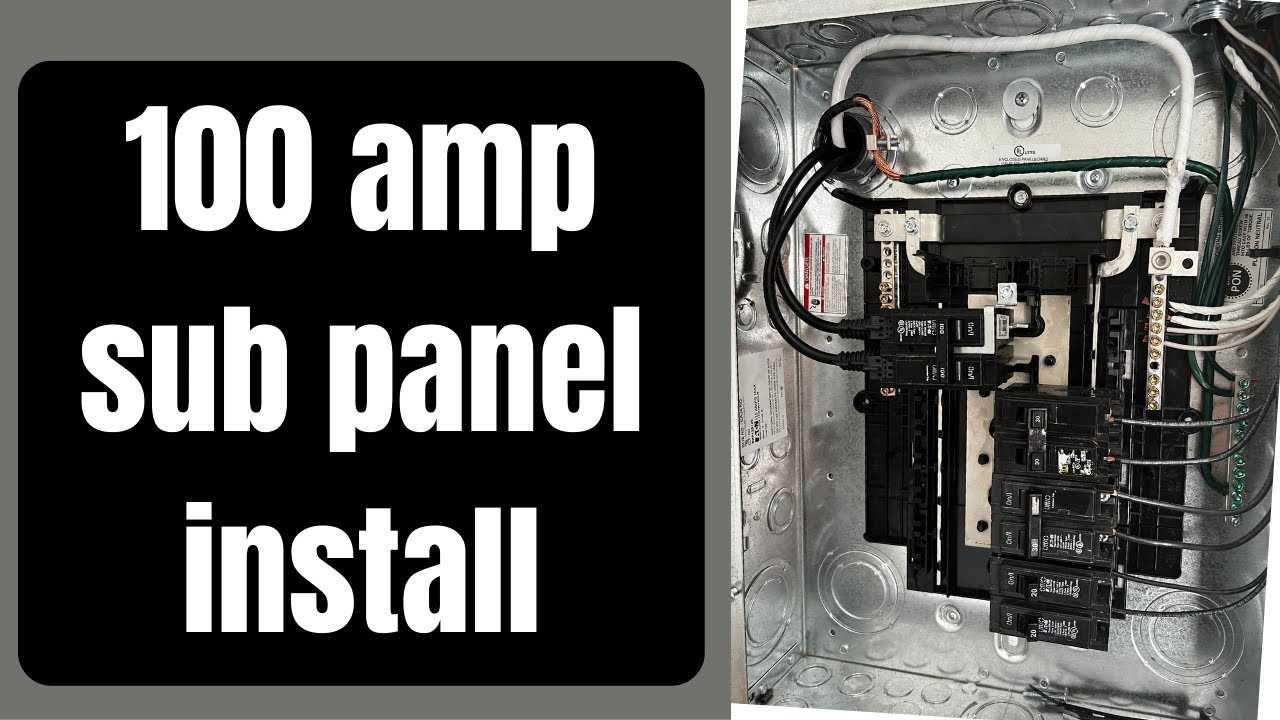 garage sub panel wiring diagram