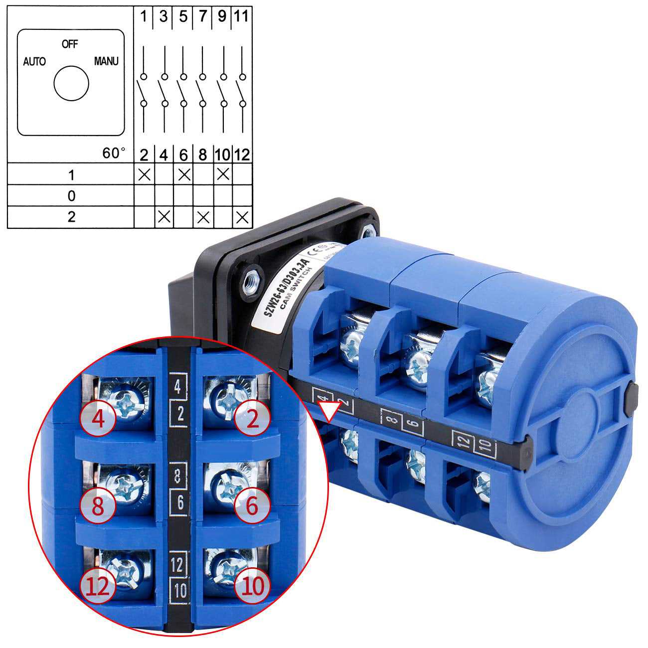 selector switch 3 position wiring diagram