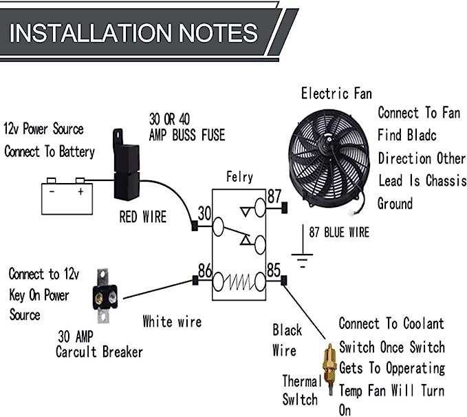 electric fan wiring diagram