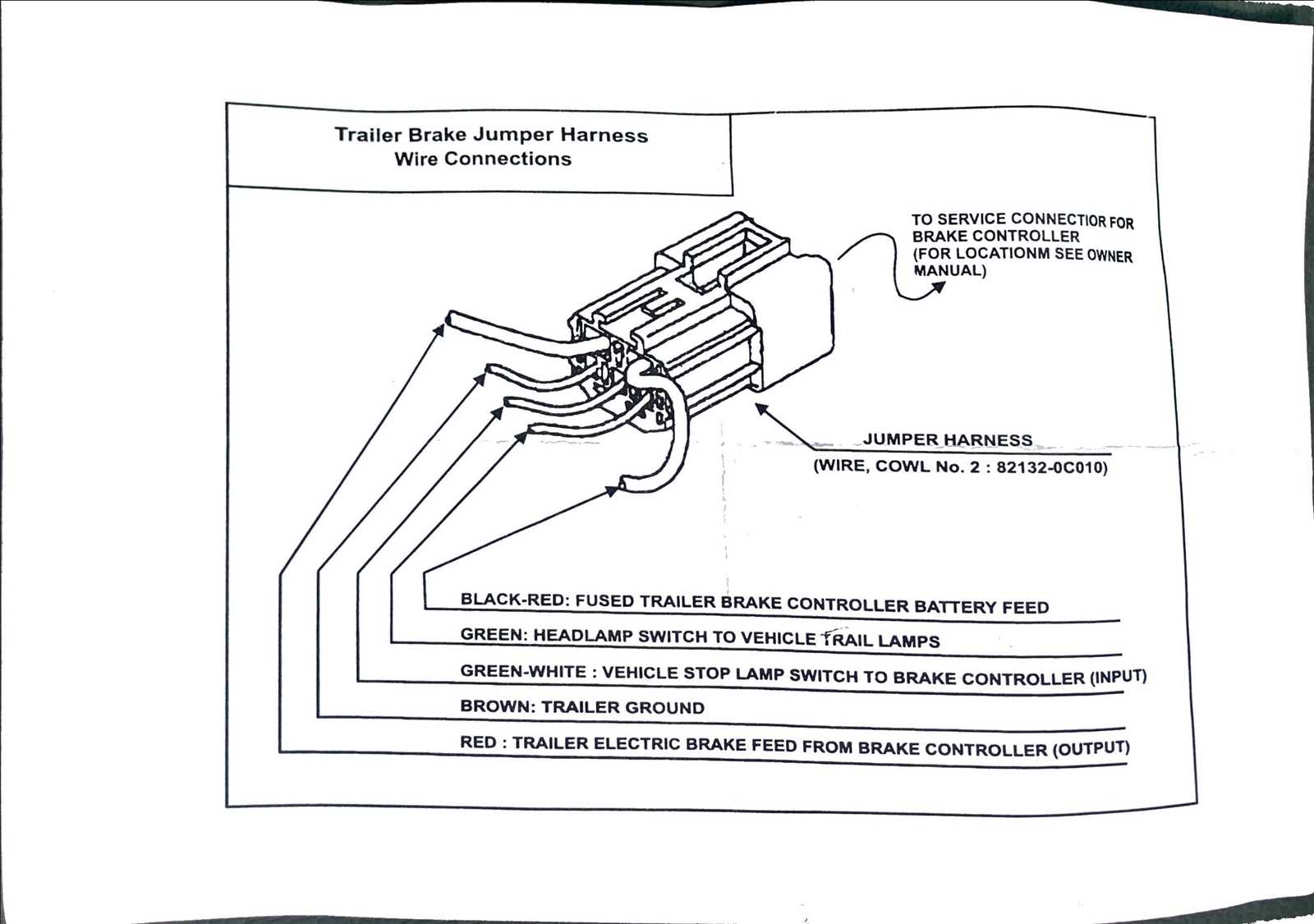 trailer brake wiring diagram