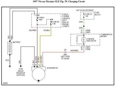 connector 3 wire nissan alternator wiring diagram