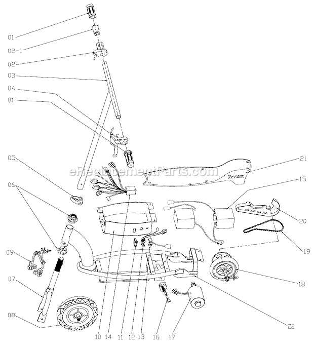 wiring diagram for razor scooter