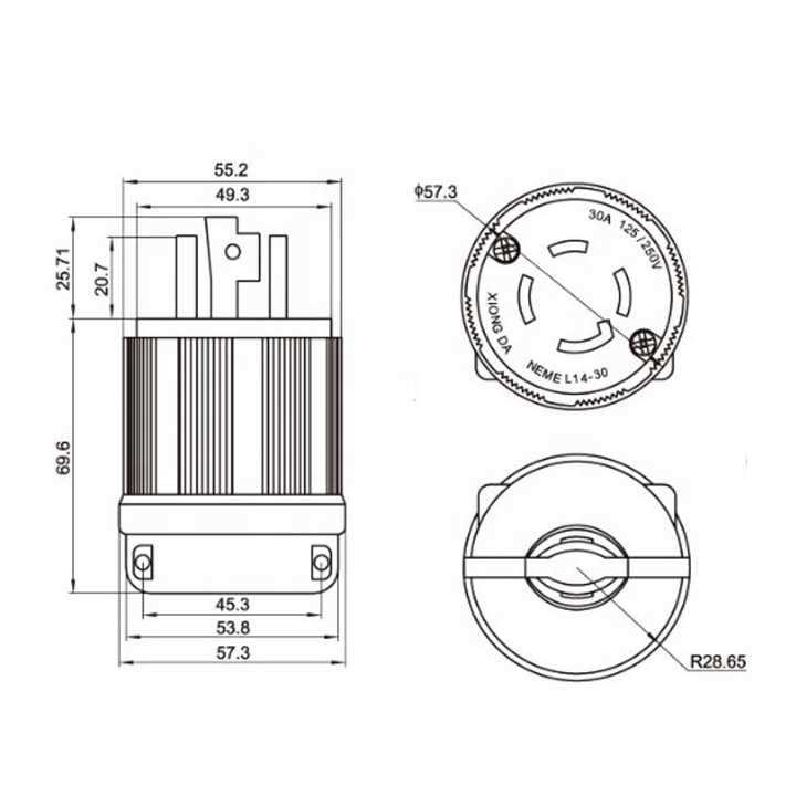 nema l14 30p wiring diagram