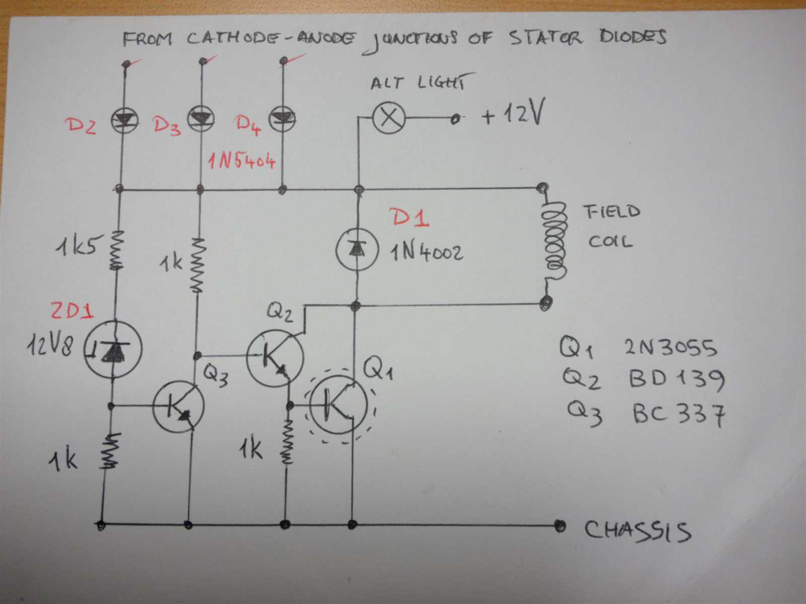 alternator exciter wiring diagram