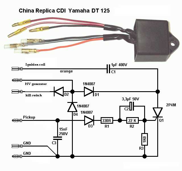 yamaha 8 pin cdi wiring diagram