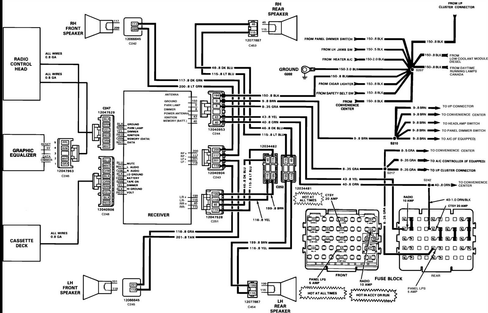 05 chevy silverado radio wiring diagram