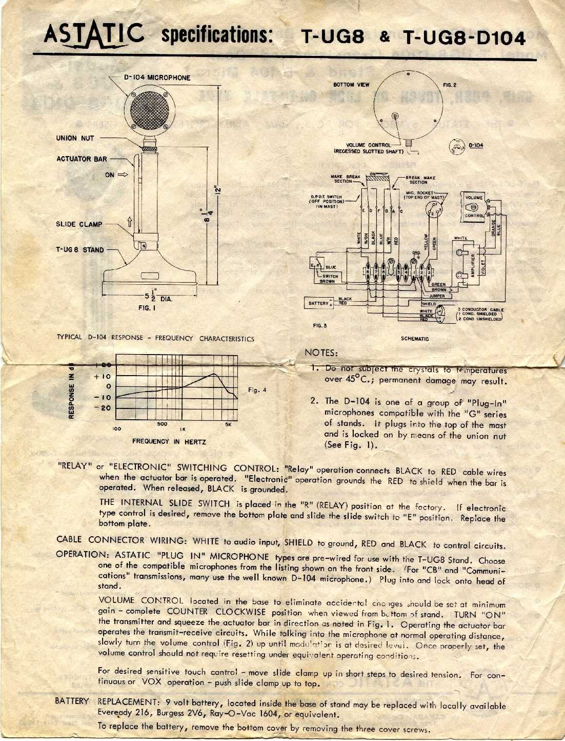 astatic microphone wiring diagram