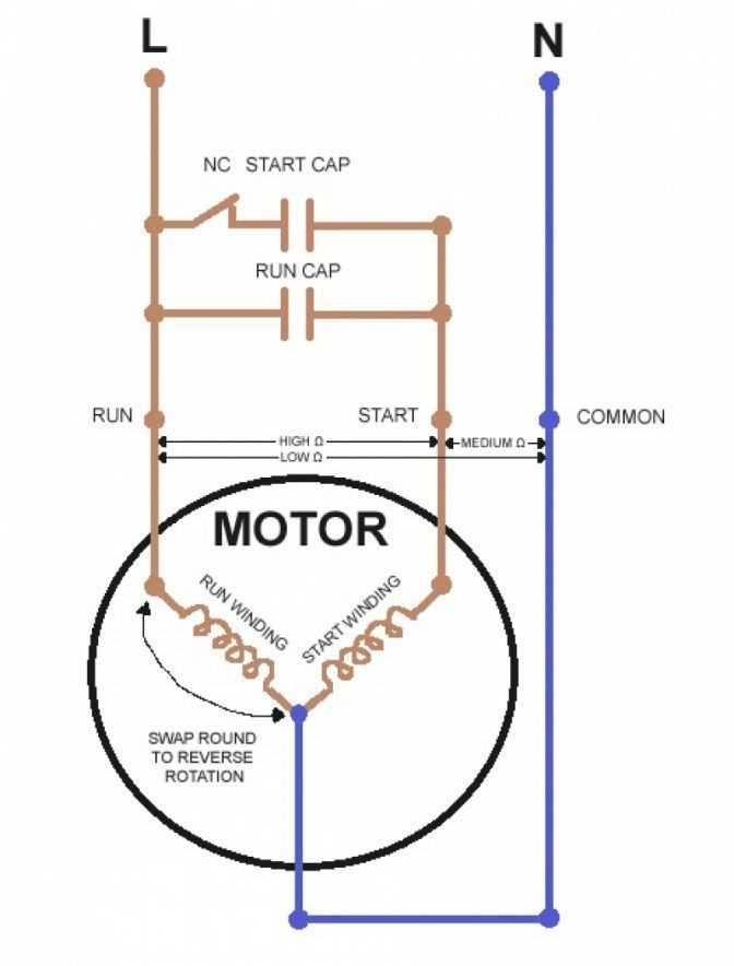 dometic ac capacitor wiring diagram