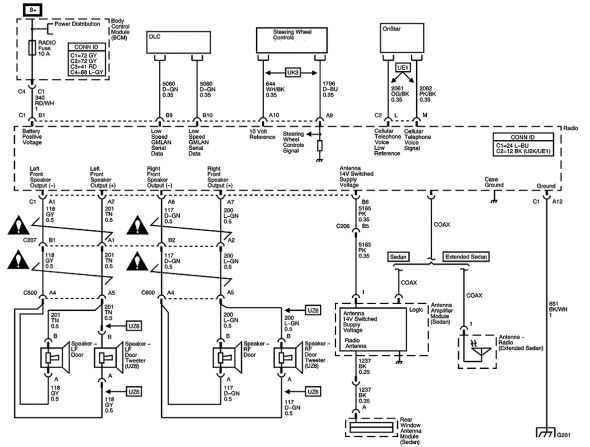 2005 chevy silverado radio wiring diagram