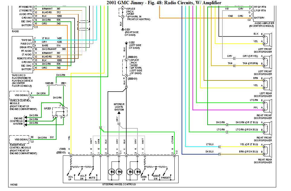 2004 gmc yukon bose radio wiring diagram