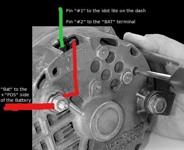 delco 1 wire alternator wiring diagram