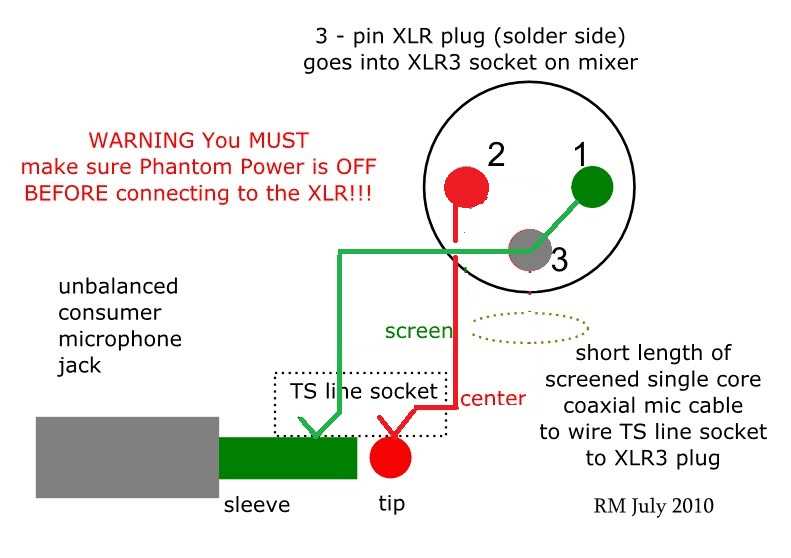 xlr wiring diagram