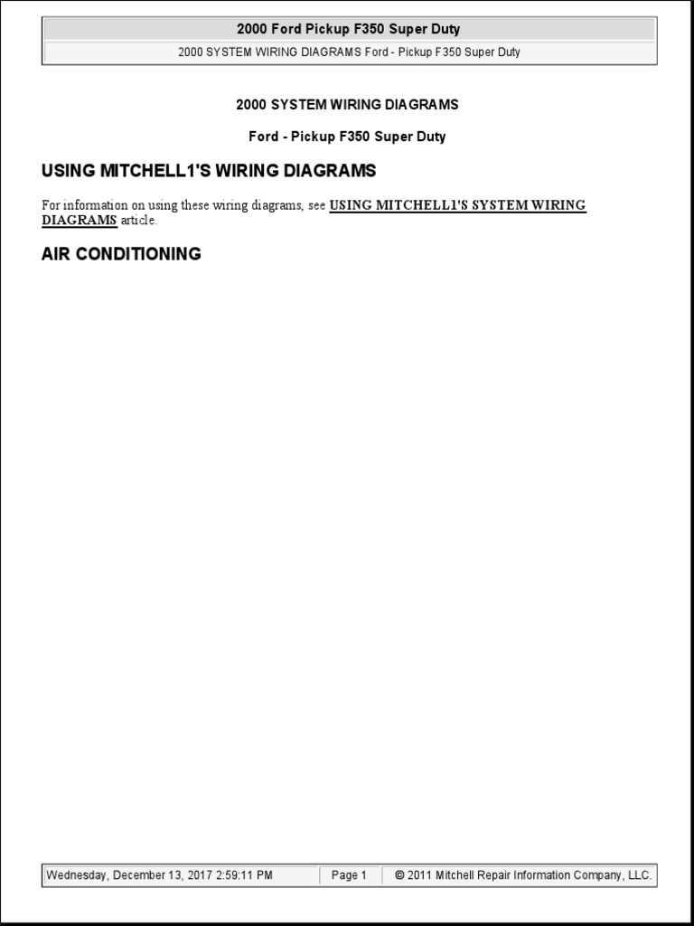 2000 f250 radio wiring diagram