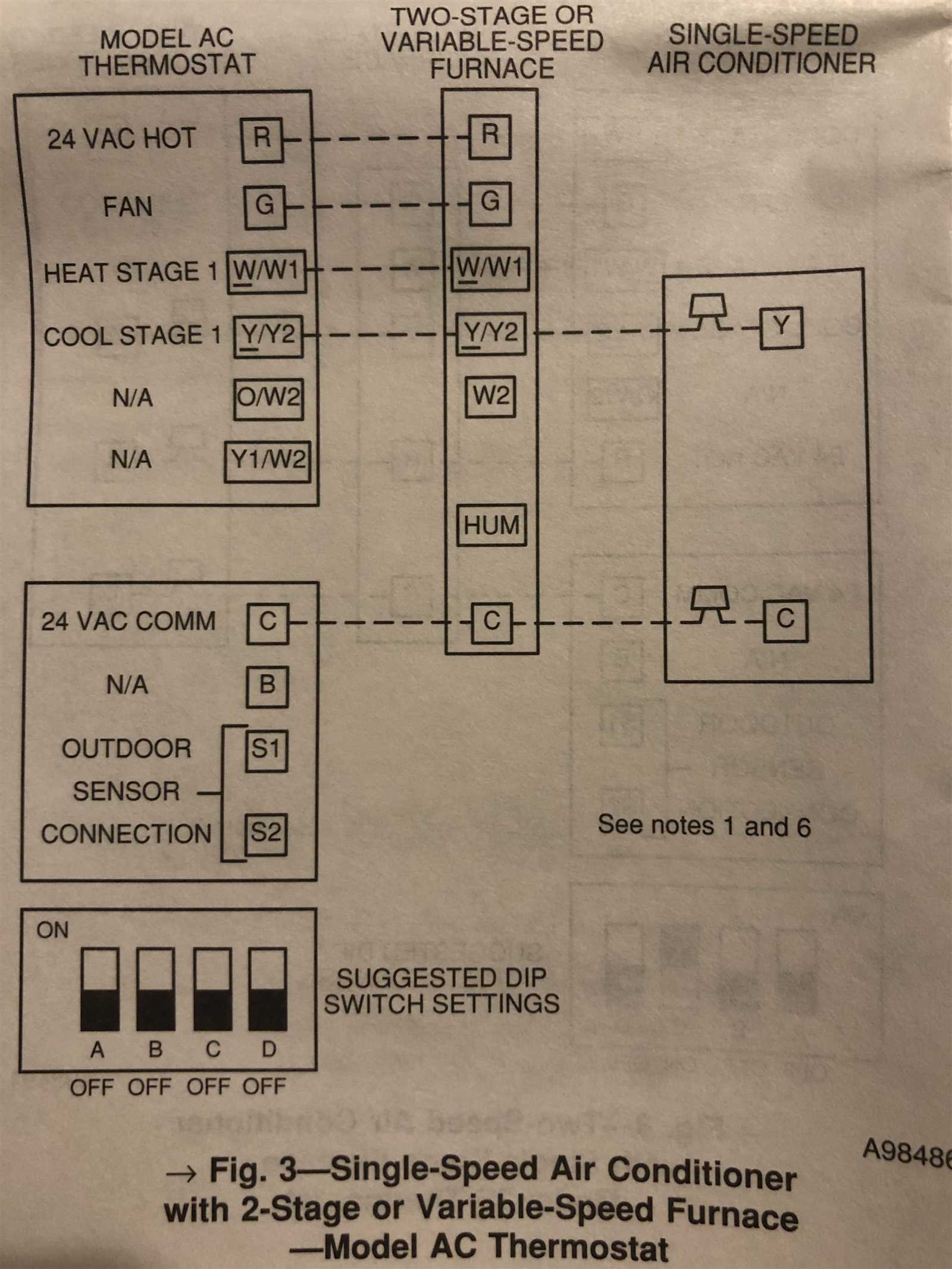 2 stage air conditioner wiring diagram