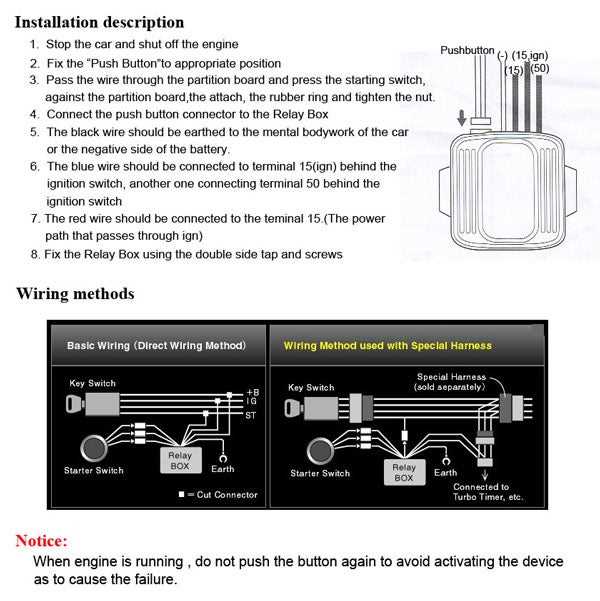 push button starter wiring diagram