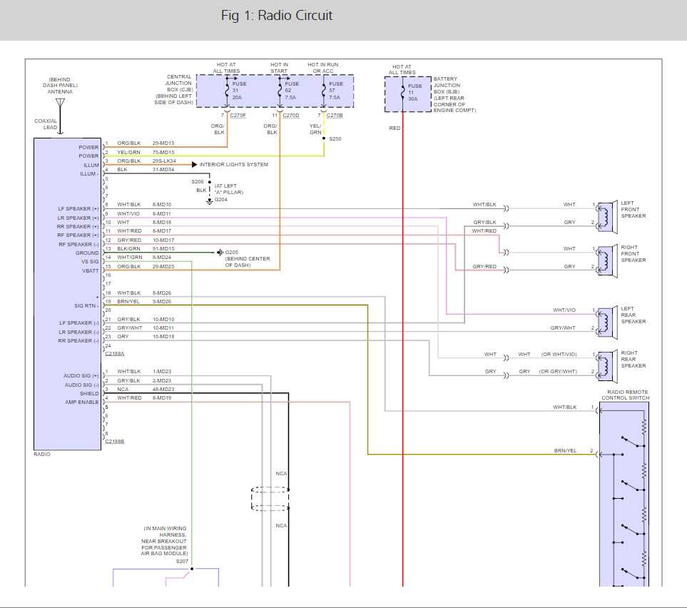 2007 ford f150 radio wiring harness diagram