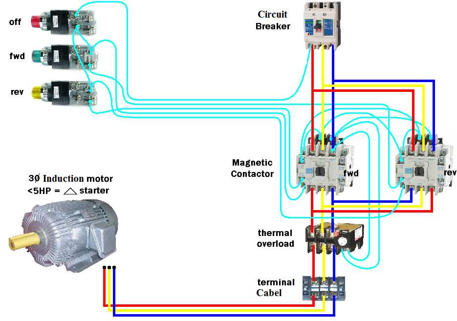 reversing contactor wiring diagram