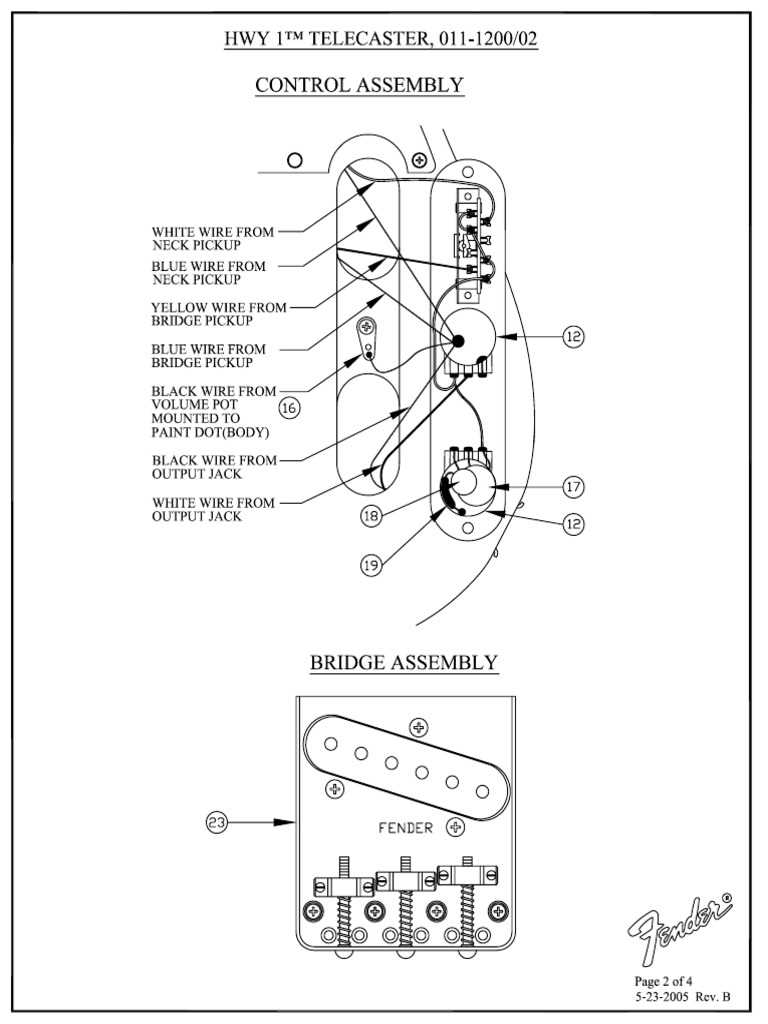 fender tele wiring diagram