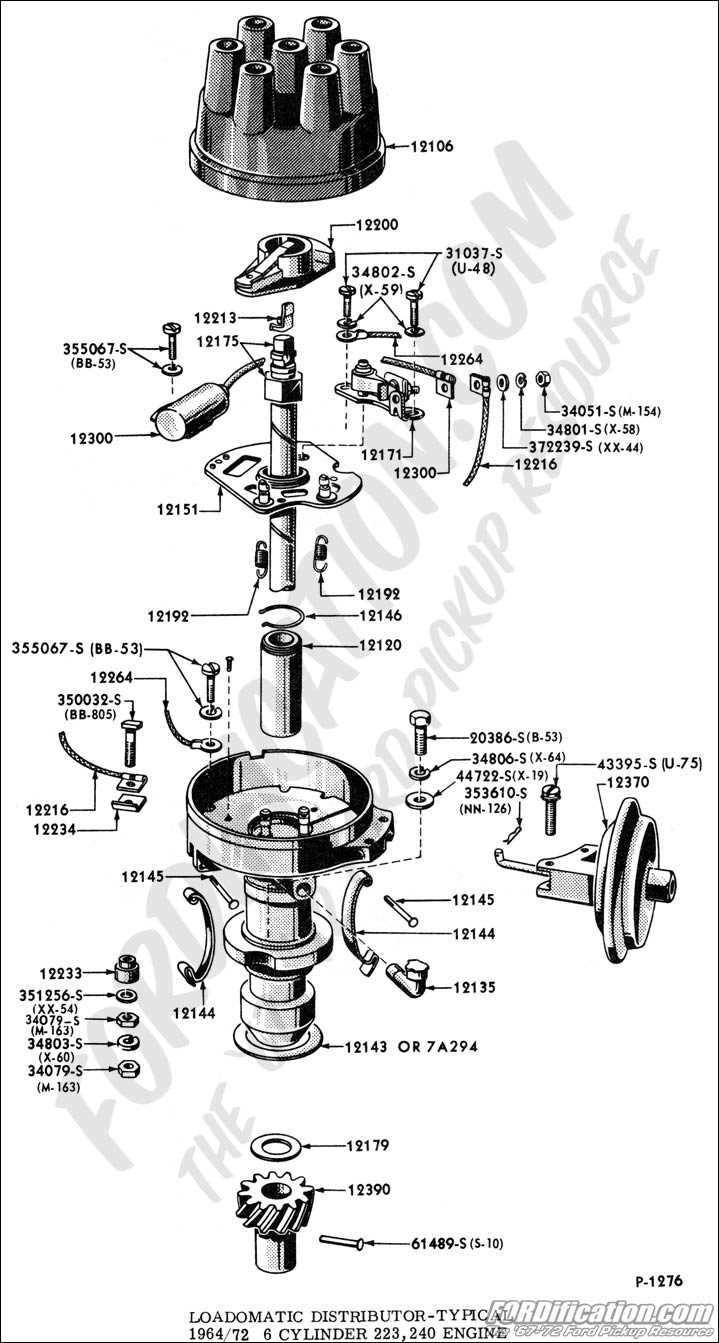 ford 300 inline 6 distributor wiring diagram