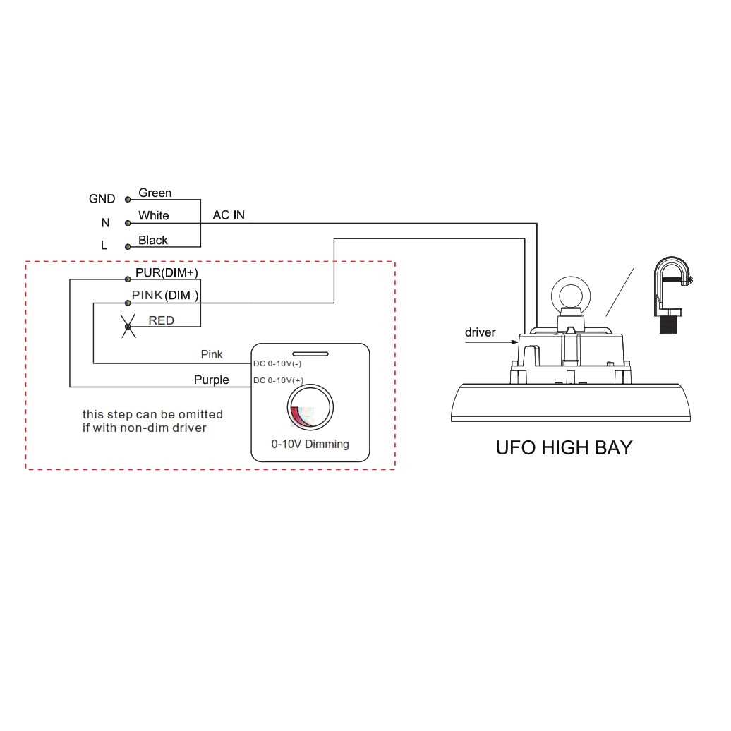 led high bay light wiring diagram