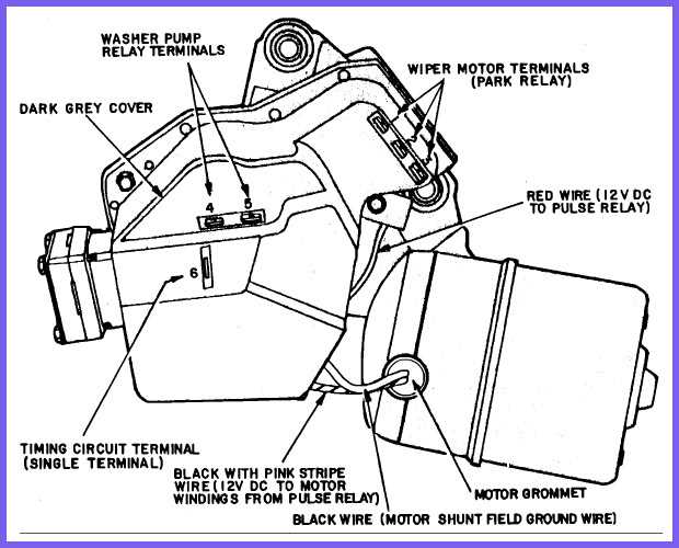 gm 2 speed wiper motor wiring diagram