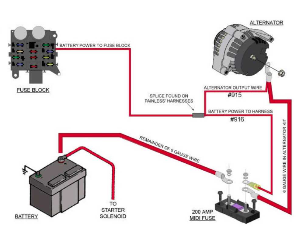 gm single wire alternator wiring diagram