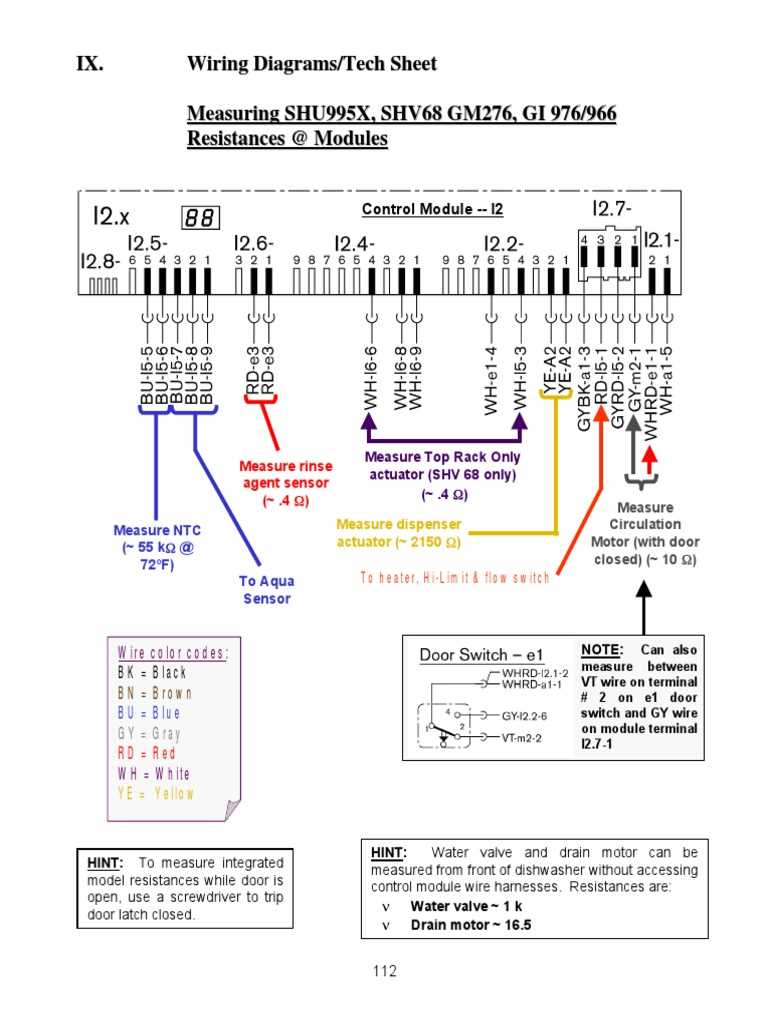 ge dishwasher wiring diagram