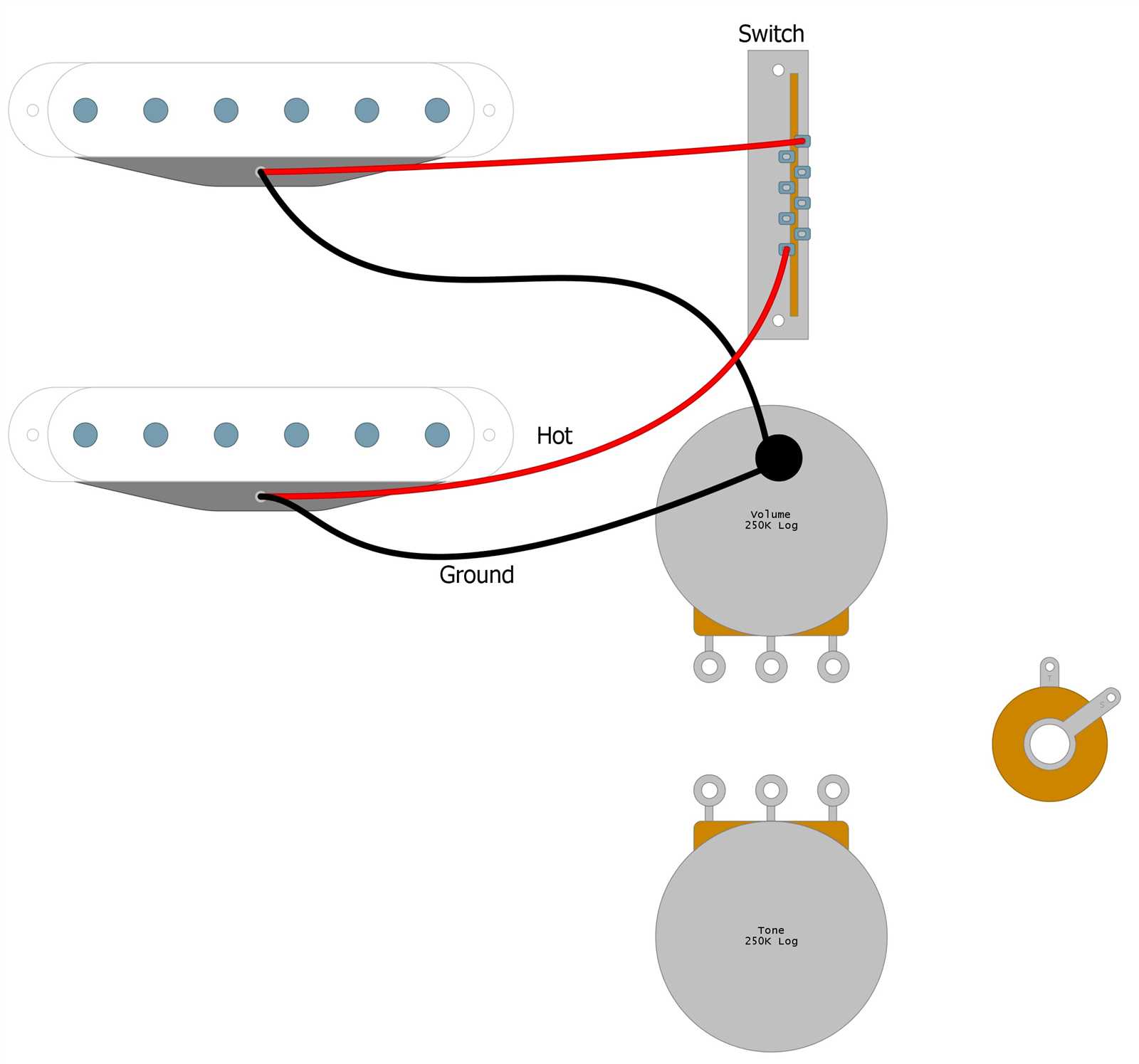 guitar pickup wiring diagram