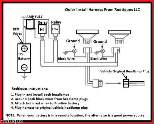 h4 headlamp wiring diagram