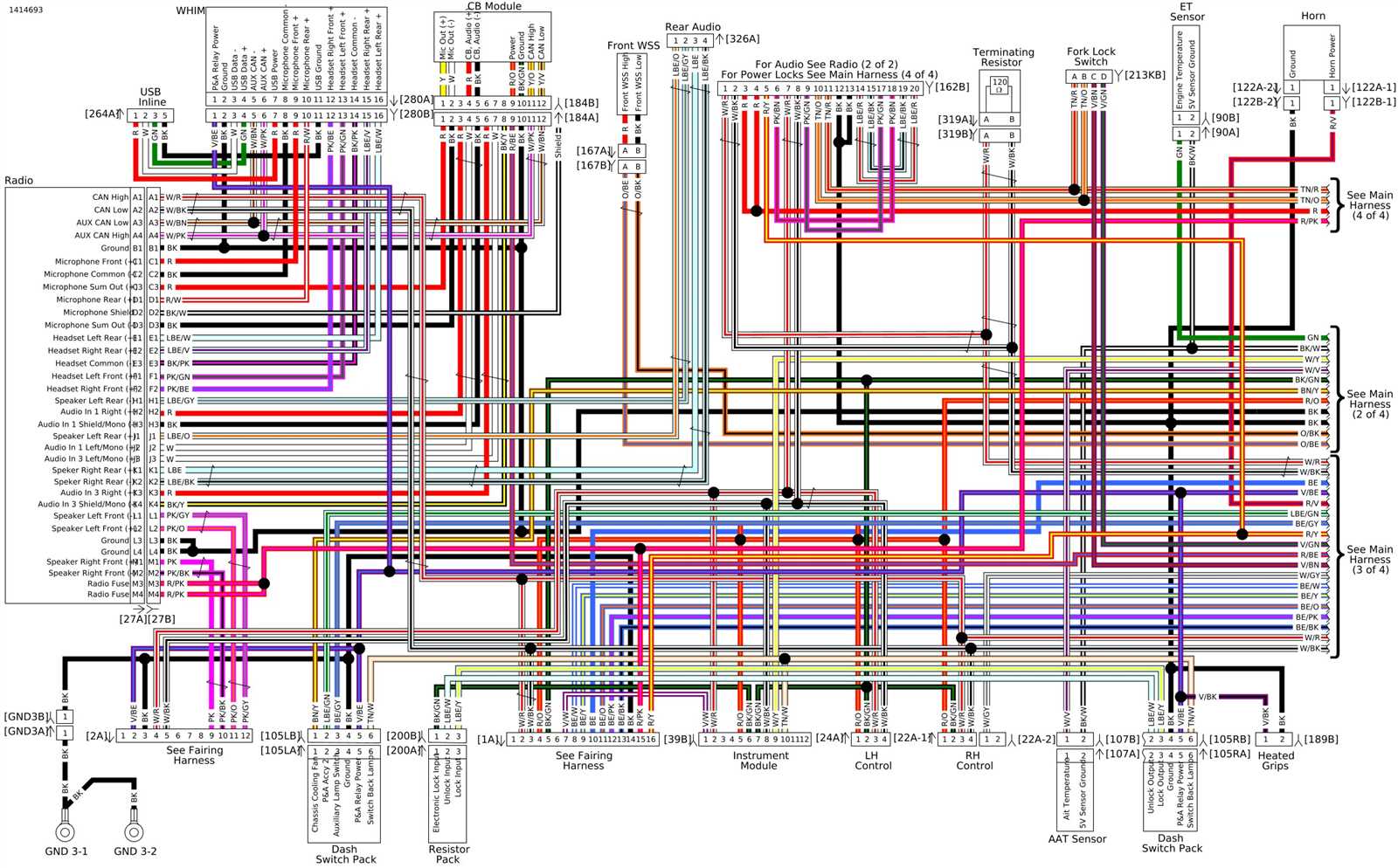 harley radio wiring diagram