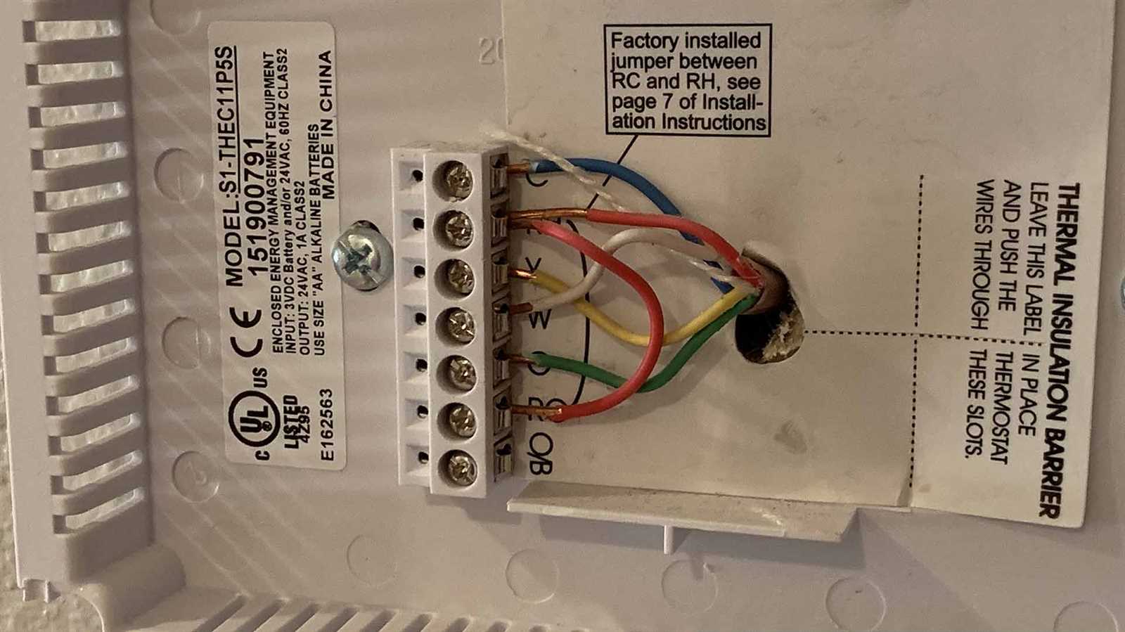 honeywell 6 wire thermostat wiring diagram