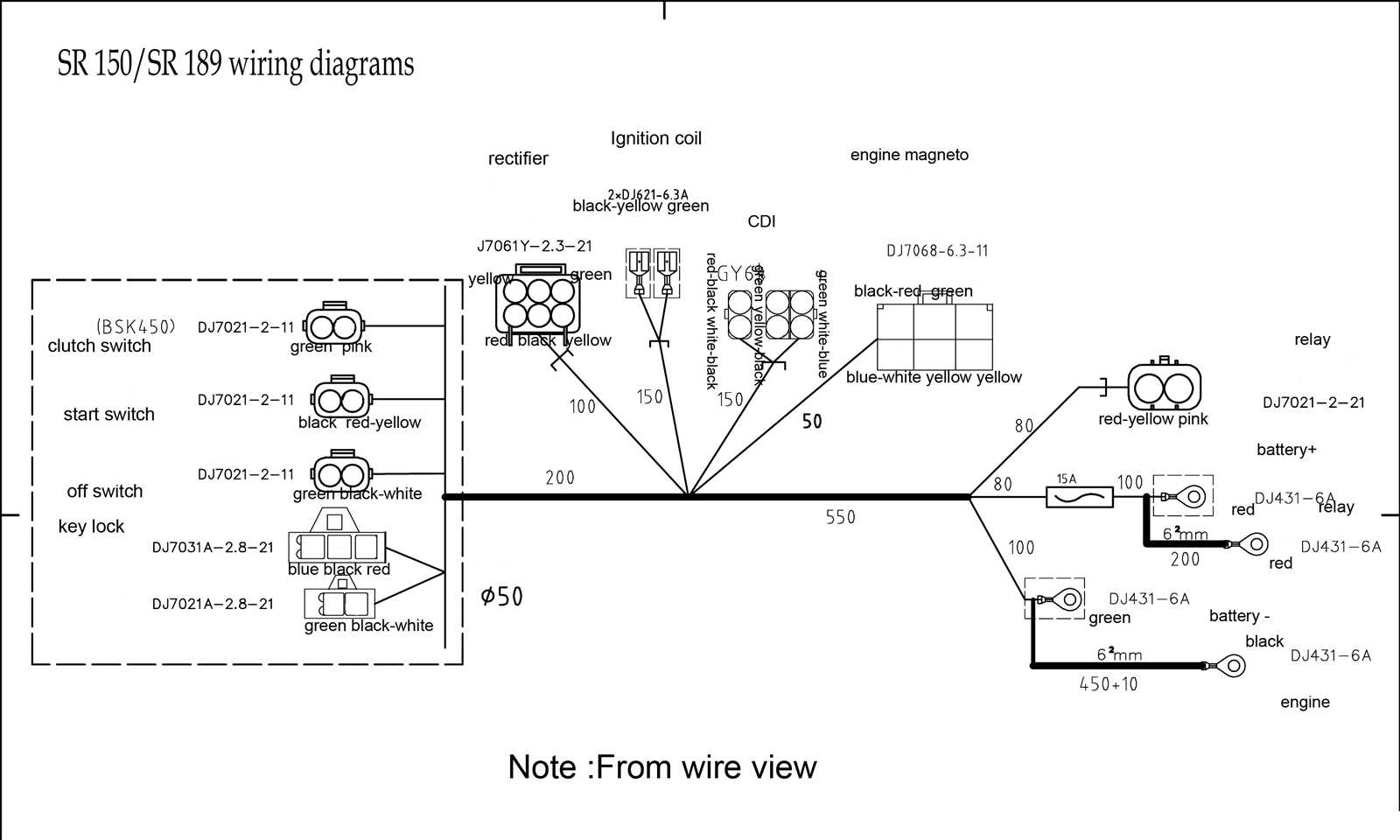 150cc scooter wiring diagram