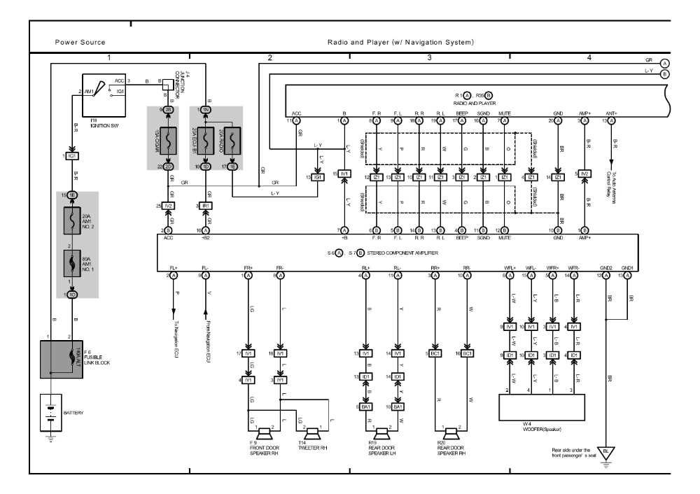 2003 toyota sequoia radio wiring diagram